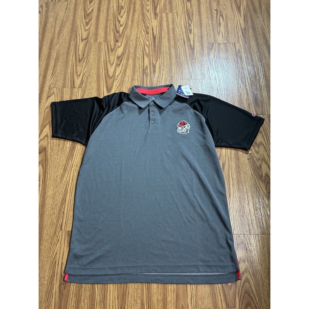 #J121 Men's NWT Champion Uga Bulldogs Performance Polo Size Large